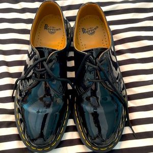Dr Martens black patent leather